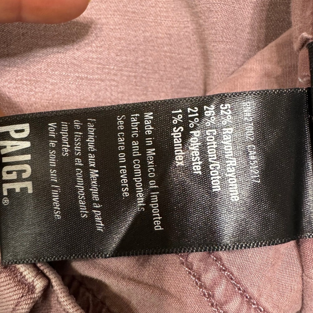 Paige Men's federal Vintage Twilight Rouge Transcend Slim Fit Jeans Size 36 - Picture 8 of 9